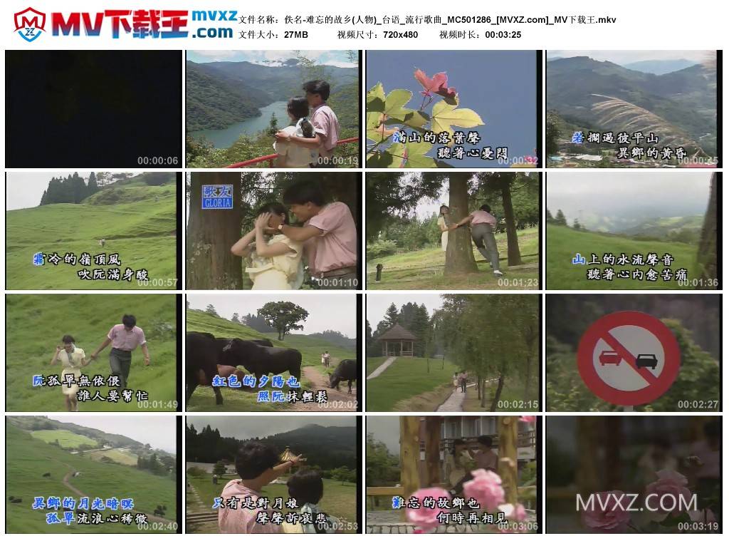 佚名-难忘的故乡(人物)_台语_流行歌曲_MC501286